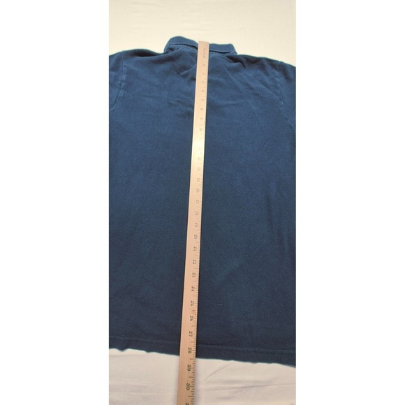 Aeropostale men's navy classic short sleeve polo white A87 Logo sz. L - Picture 7 of 10